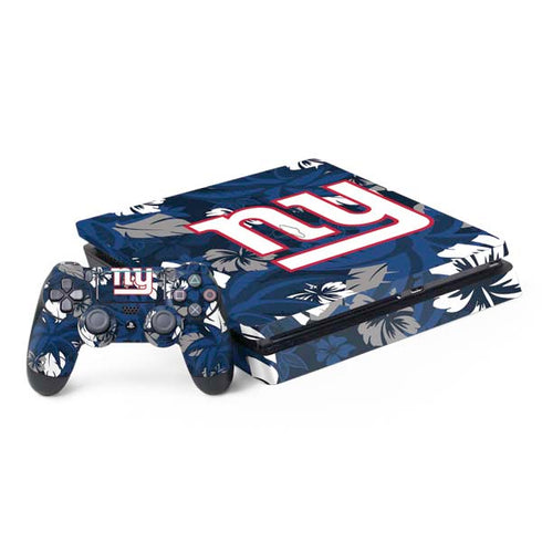 NFL New York Giants Tropical Print PS4 Slim Bundle Skin